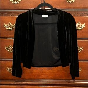 Elegant Black Velvet Shrug